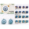 DIY Embroidery Temari Ball Keychain Kits DIY-I064-A02-7
