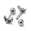 304 Stainless Steel with Rhinestone Stud Earrings EJEW-Z034-19AS-2