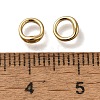 Brass Ring Charm Connectors KK-H502-05G-3