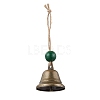 Iron Bell Pendant Decoration HJEW-JM02235-01-1