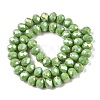 Electroplate Glass Beads Strands EGLA-A044-P8mm-B30-3