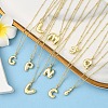 1Pc Initial Letter Brass Pendant Necklaces NJEW-YW0001-24U-4