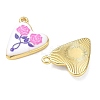 Printed Brass Pendants KK-CBAF9BC-18G-3