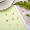 10Pcs 5 Colors Brass Enamel Pendants KK-SZ0006-04-2