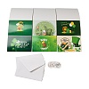 Saint Patrick's Day Rectangle Paper Greeting Card AJEW-D060-01D-1