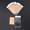 100Pcs Rectangle Kraft Paper One Pair Earring Display Cards with Hanging Hole CDIS-YW0001-02A-3