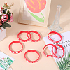 Word Star Student Silicone Cord Bracelet Wristband BJEW-WH0018-49A-4