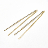 Brass Chain Tassel Big Pendants KK-T032-172G-1