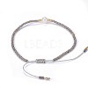 Adjustable Nylon Cord Braided Bead Bracelets BJEW-P256-B01-5