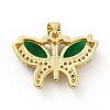 Brass Micro Pave Cubic Zirconia Pendants KK-B059-34G-C-2