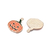 Halloween Theme Alloy Enamel Pendants ENAM-Z010-03C-KCG-2