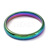 Ion Plating(IP) 304 Stainless Steel Flat Plain Band Rings STAS-I160-D-22mm-M-2
