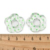 Transparent Printed Acrylic Beads OACR-H124-05B-03-3