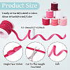 60 Yards 6 Colors Single Face Velvet Ribbon SRIB-TA0001-38-4