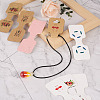 220Pcs 11 Styles Paper Necklace Display Cards CDIS-CD0001-03-6