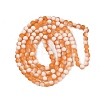 Frosted Crackle Glass Beads Strands GLAA-U001-8mm-M10-3