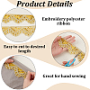 10 Yards Sparkle Polyamide Wavy Flower Lace Trim OCOR-WH20022-023A-6