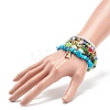 6Pcs 6 Style Natural Mixed Gemstone & Pearl & Glass Beaded Stretch Bracelets Set BJEW-JB08876-3