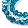 Electroplate Transparent Glass Beads Strands EGLA-A035-T4mm-A12-3