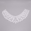 Milk Silk Embroidered Floral Lace Collar DIY-WH0260-09A-2