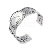 Constellation Alloy Open Cuff Bangles for Women Men LS-BJEW-C064-01AS-04-1