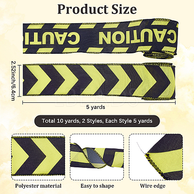 2 Rolls Burlap Ribbons SRIB-WH20009-010-1