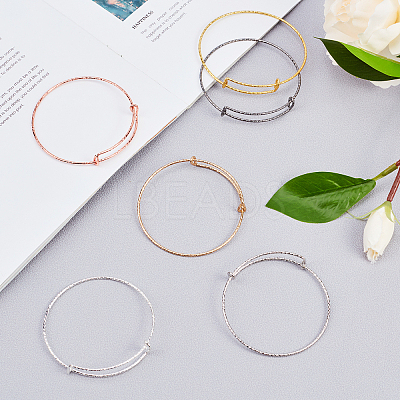 Adjustable Iron Bangle Making BJEW-CA0001-01-1