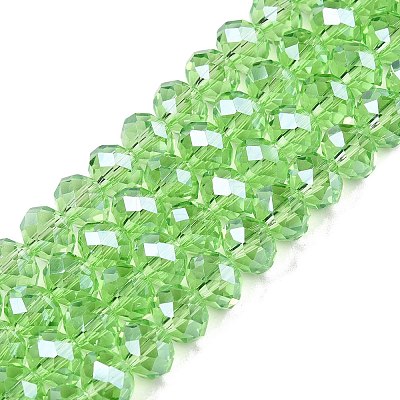 Electroplate Glass Beads Strands EGLA-A044-T8mm-A09-1