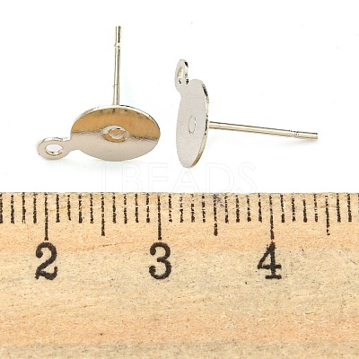 Brass Stud Earring Findings KK-K225-02B-P-1