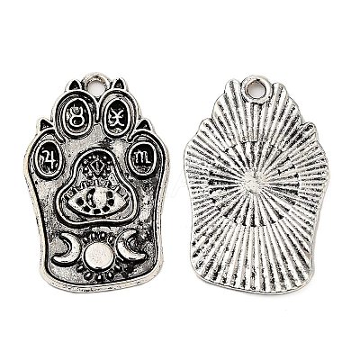 Tibetan Style Alloy Pendants FIND-C037-01D-AS-1