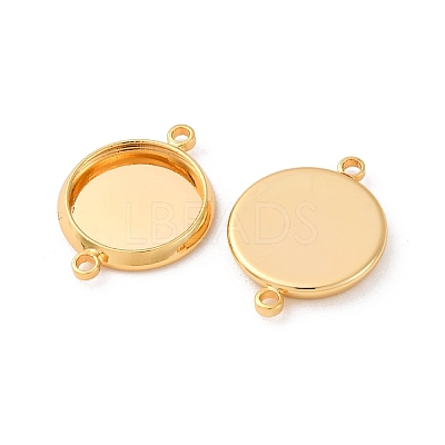 Brass Connector Cabochon Settings KK-F898-21B-G-1
