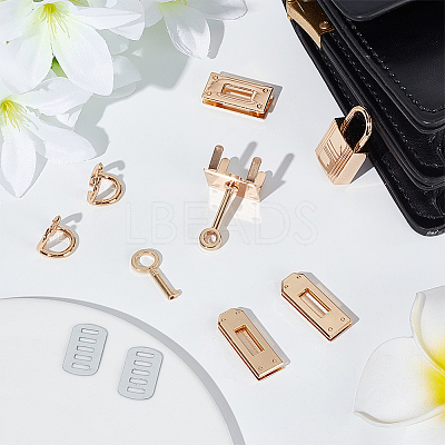 2 Sets Alloy Bag Lock Clasp Set FIND-WR0006-89-1