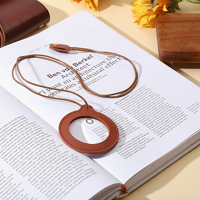 2Pcs Neck Wear Magnifying Glass AJEW-CA0005-27B-1