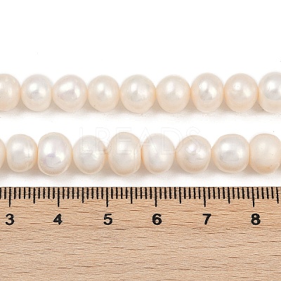 Natural Cultured Freshwater Pearl Beads Strands PEAR-I007-07J-06B-1
