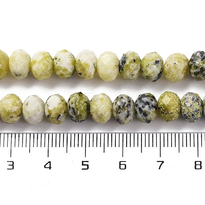 Natural Yellow Turquoise(Jasper) Beads Strands G-K380-A47-01-1