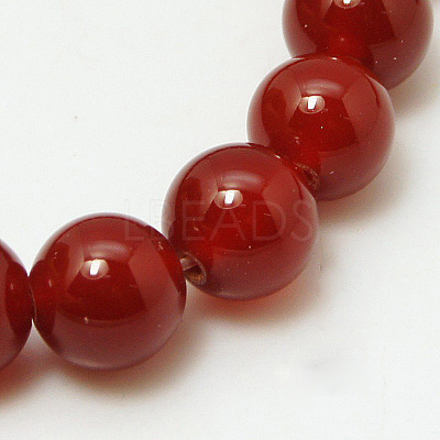 Natural Carnelian Beads Strands X-G-G338-8mm-02-1