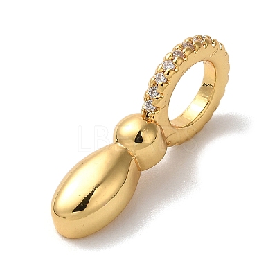 Brass Micro Pave Cubic Zirconia Pendants KK-K345-13I-G-1