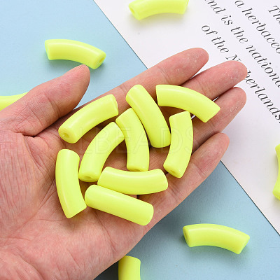 Opaque Acrylic Beads MACR-S372-001B-S023-1
