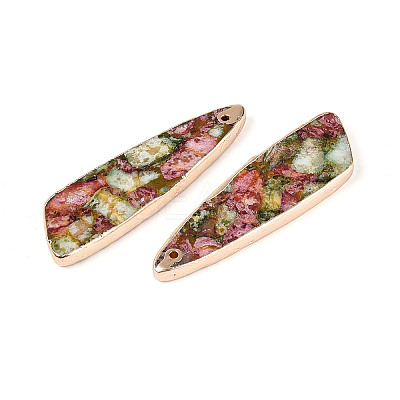 Dyed Natural Regalite/Imperial Jasper/Sea Sediment Jasper Pendants G-T143-25A-1