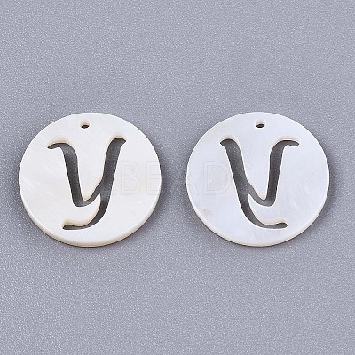 Natural Freshwater Shell Charms SHEL-S276-119Y-1