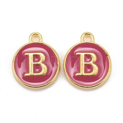 Golden Plated Alloy Enamel Charms ENAM-S118-08B-1