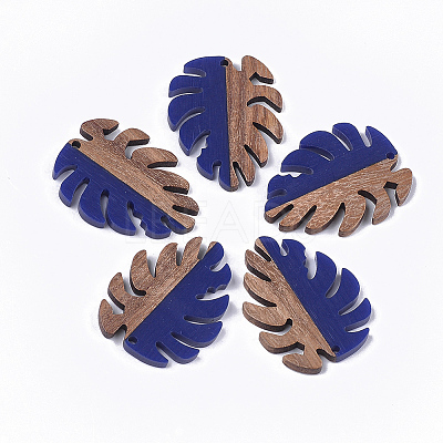 Resin & Walnut Wood Pendants LS-RESI-S358-57H-1