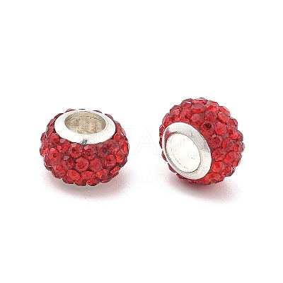 Rondelle Polymer Clay European Beads X1-FIND-U001-01S-1