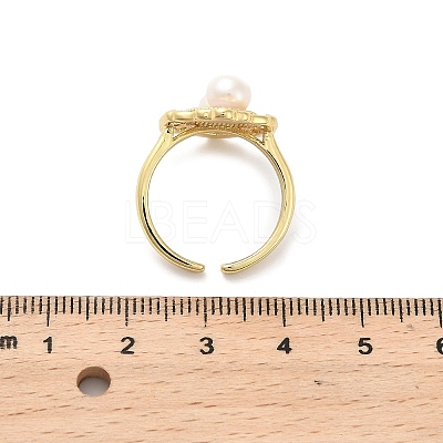 Brass Enamel Cuff Rings RJEW-K291-04G-02-1