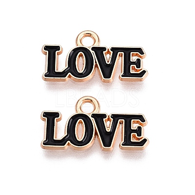 Valentine's Day Theme Alloy Enamel Pendants ENAM-T020-50D-01-1