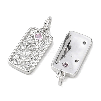 SHEGRACE Valentine's Day Brass Cubic Zirconia Pendants XGRQ3K497-552P-1