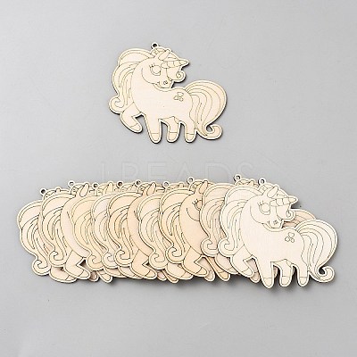 Unicorn Unfinished Wood Pieces WOOD-CJC0007-04A-1