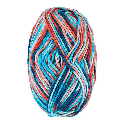 Light Gradient Segment Dyed Polyester Yarn DIY-TADJ0002-005E-1