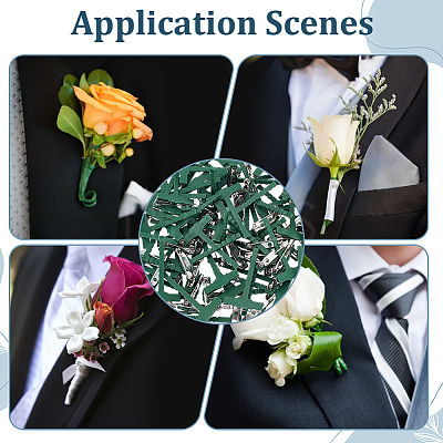 90Pcs Iron PP Plastic Brooch Base Settings FIND-ME0003-53-1
