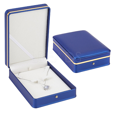Imitation Leather Pure Color Flip-open Gift Boxes CON-WH0095-238B-03-1